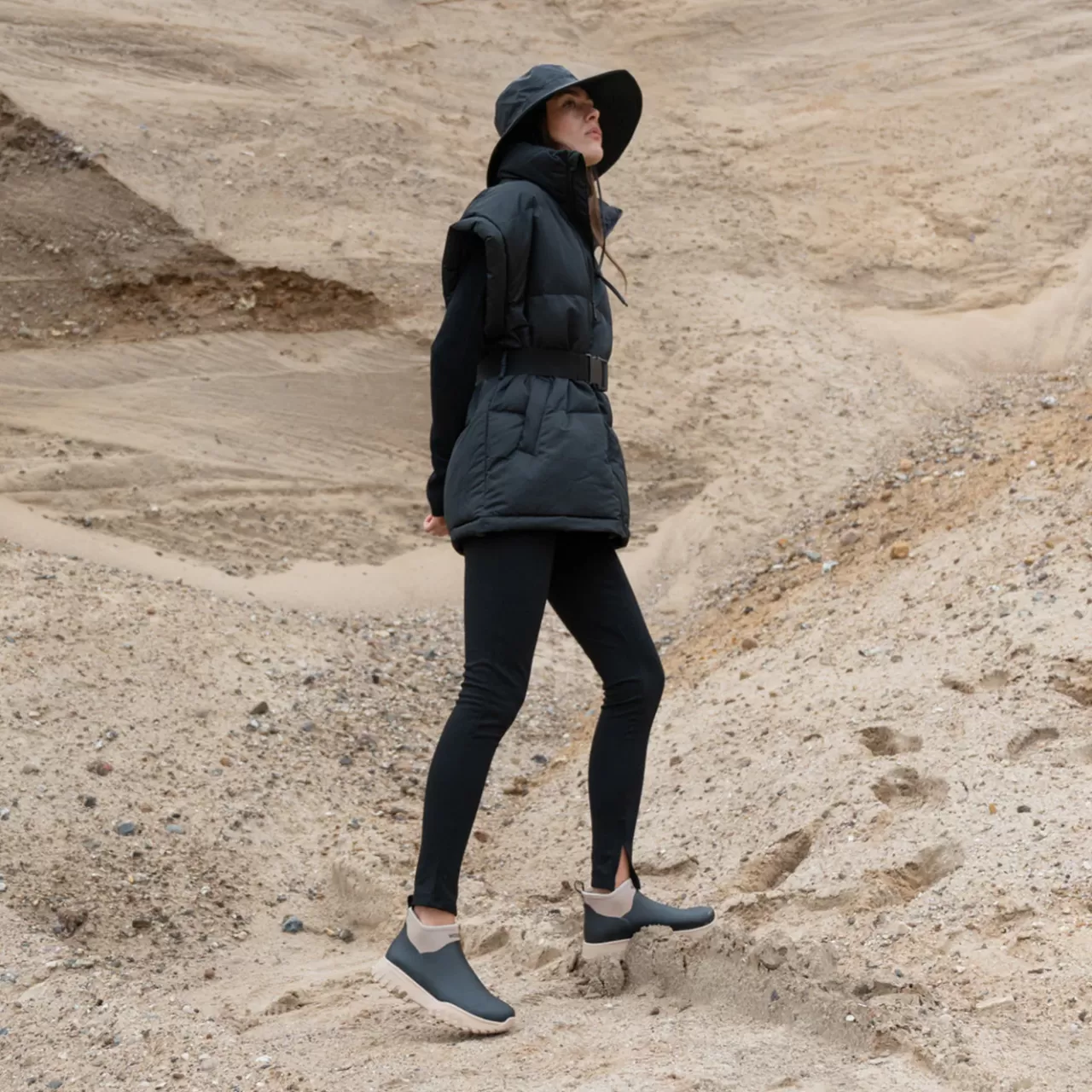 Clearance WODEN Irene Waterproof - Black/Coffee Cream Black/CoffeeCream