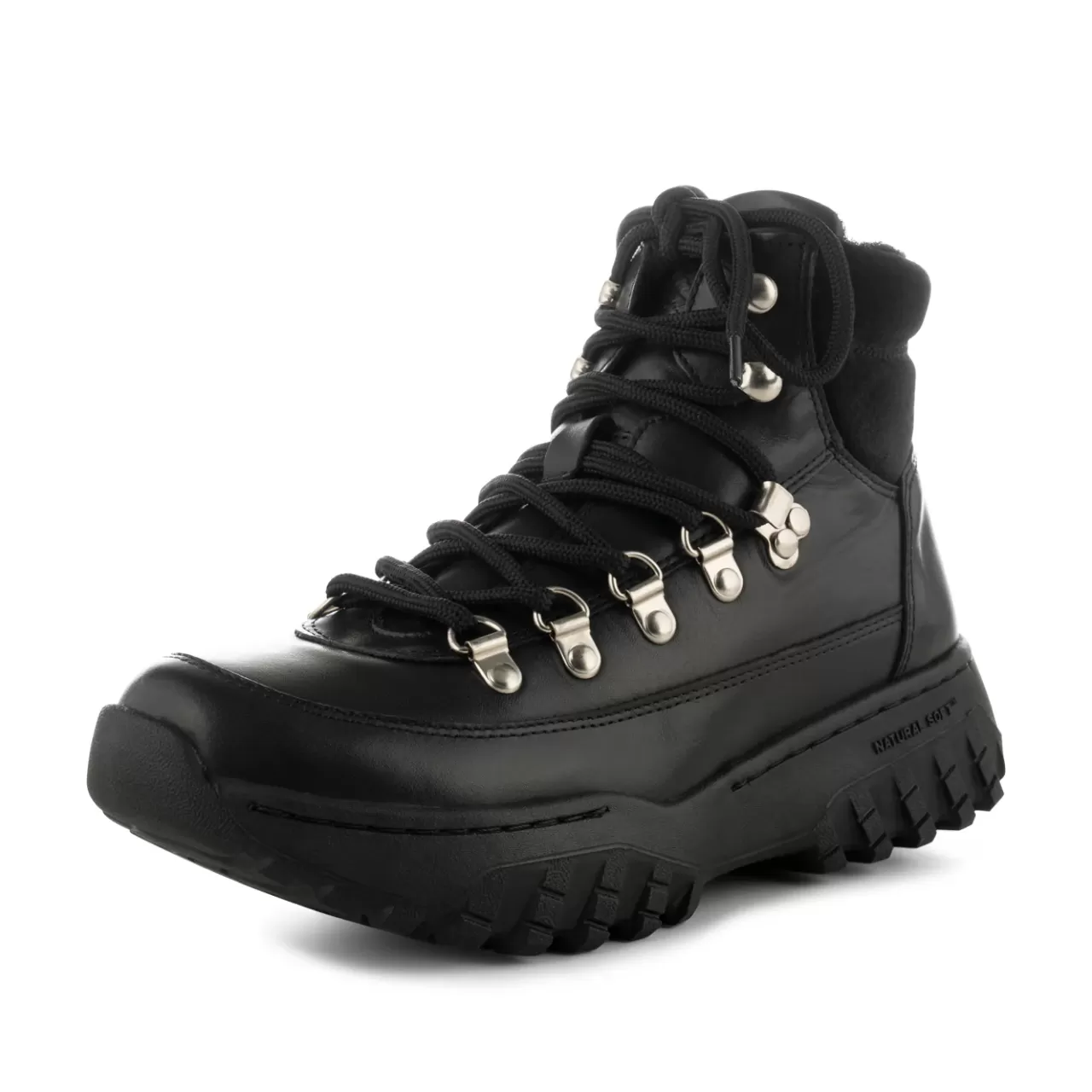 Online WODEN Iris Track Leather - Black
