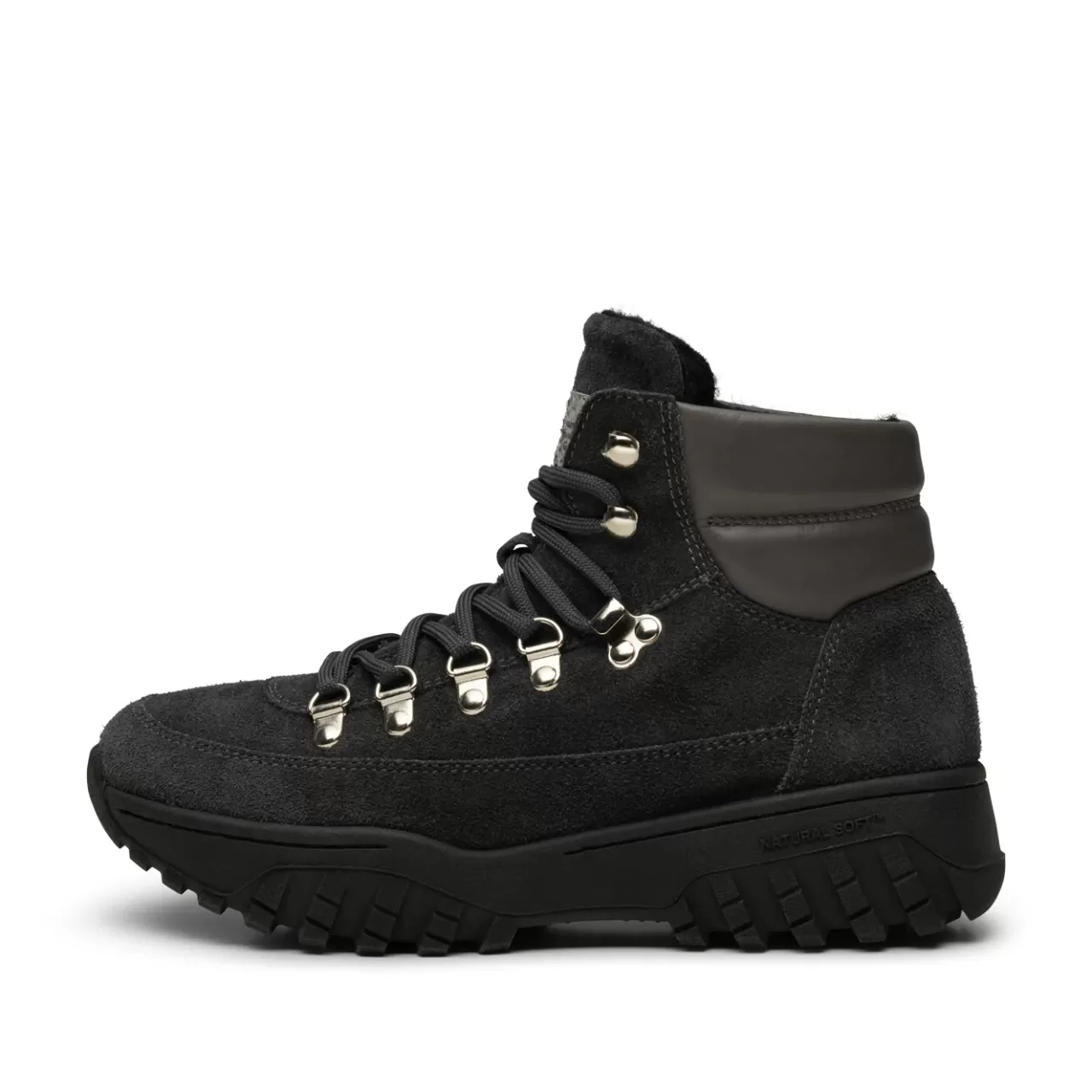 Online WODEN Iris Track Suede - Dark Grey DarkGrey