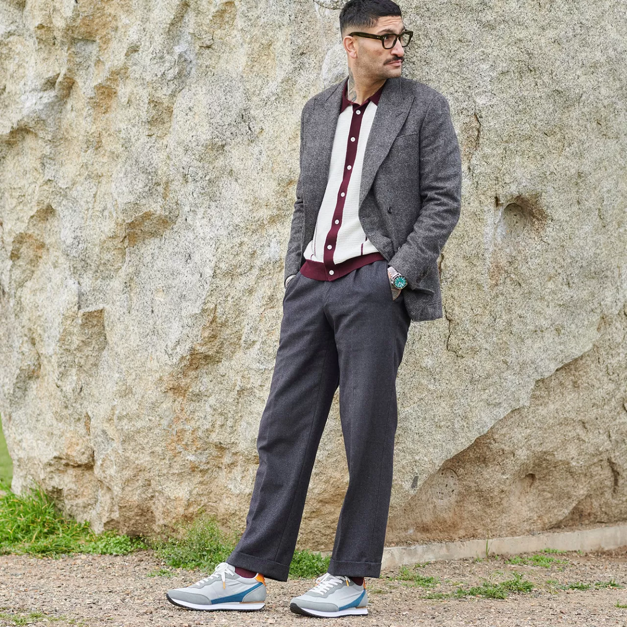 Flash Sale WODEN Jansen retro sneaker tekstil - Grey