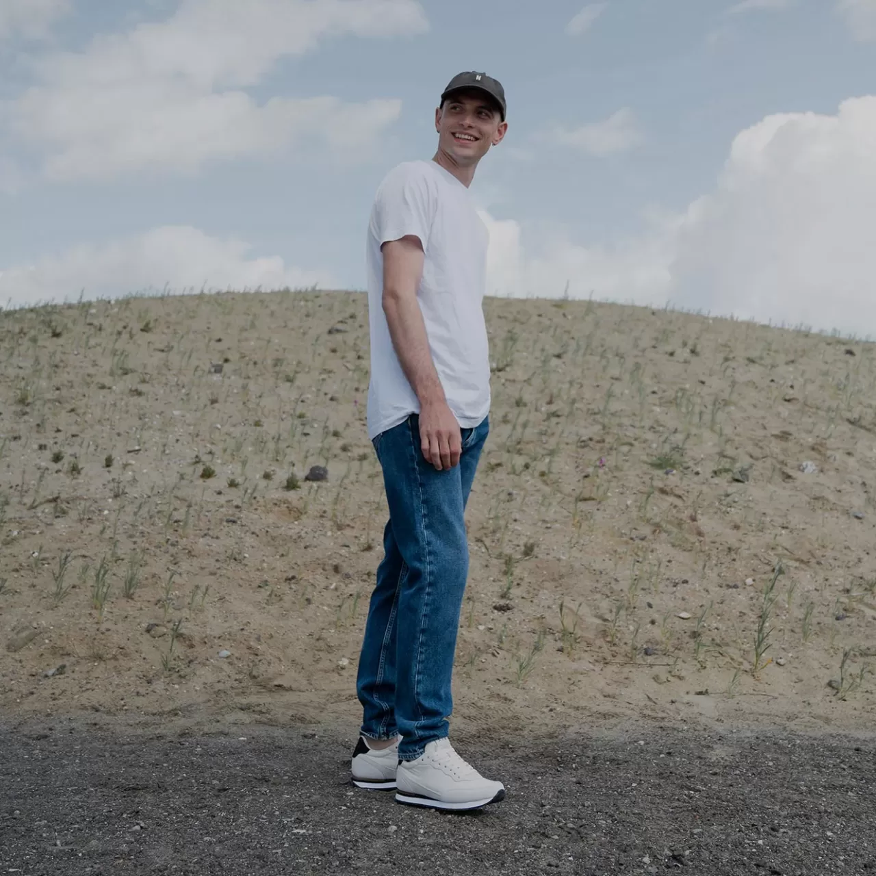 New WODEN Jansen retro sneaker tekstil - Off White OffWhite