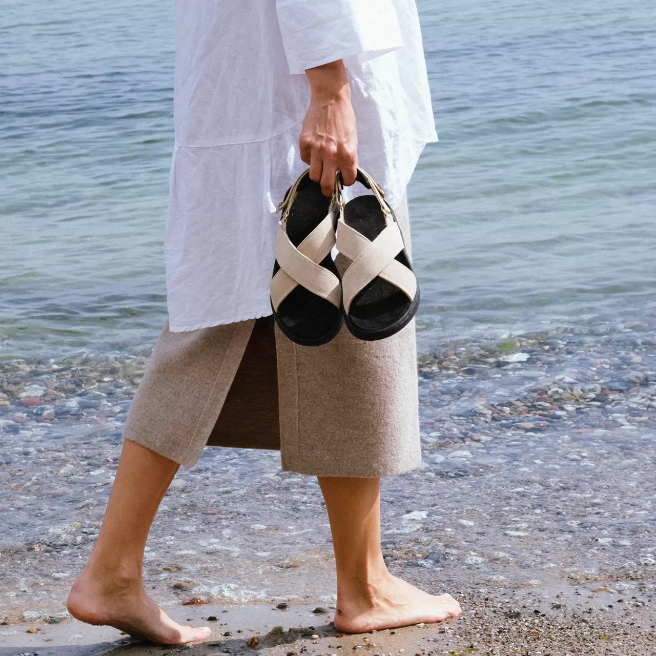 Fashion WODEN Luna Suede - Beige