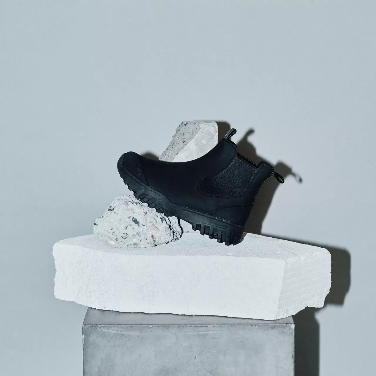 Fashion WODEN Magda Rubber Track Boot  - Black