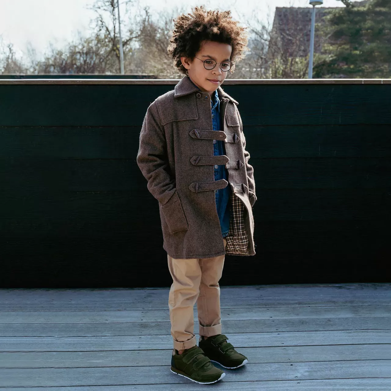 Store WODEN Nor Suede - Dark Olive DarkOlive