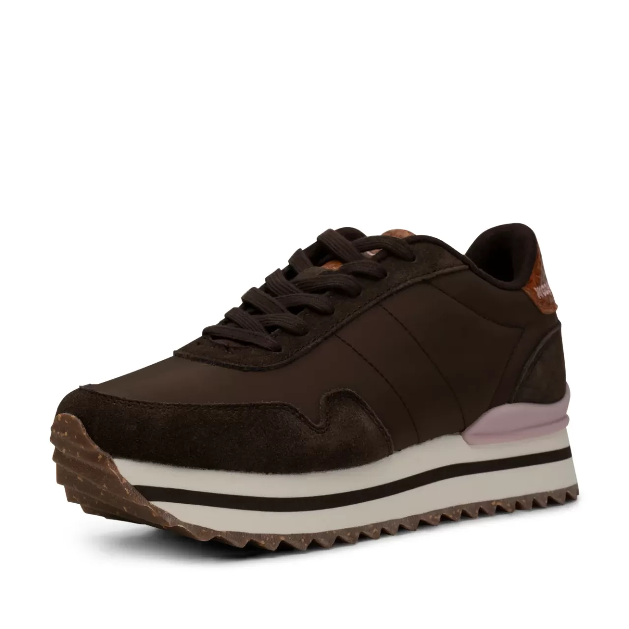 Store WODEN Nora III Leather Plateau - Chocolate