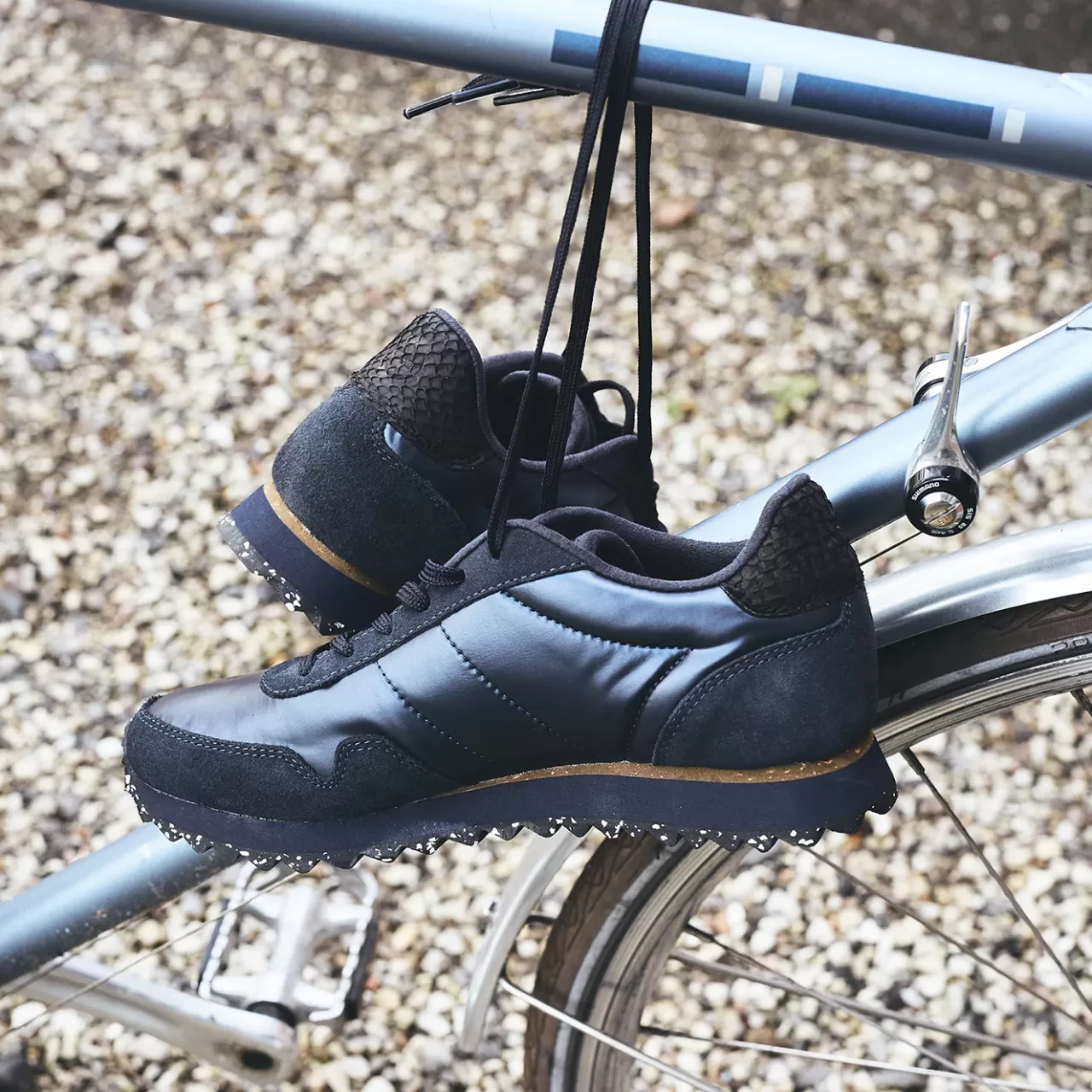 New WODEN Nora III Metallic Nylon - Navy