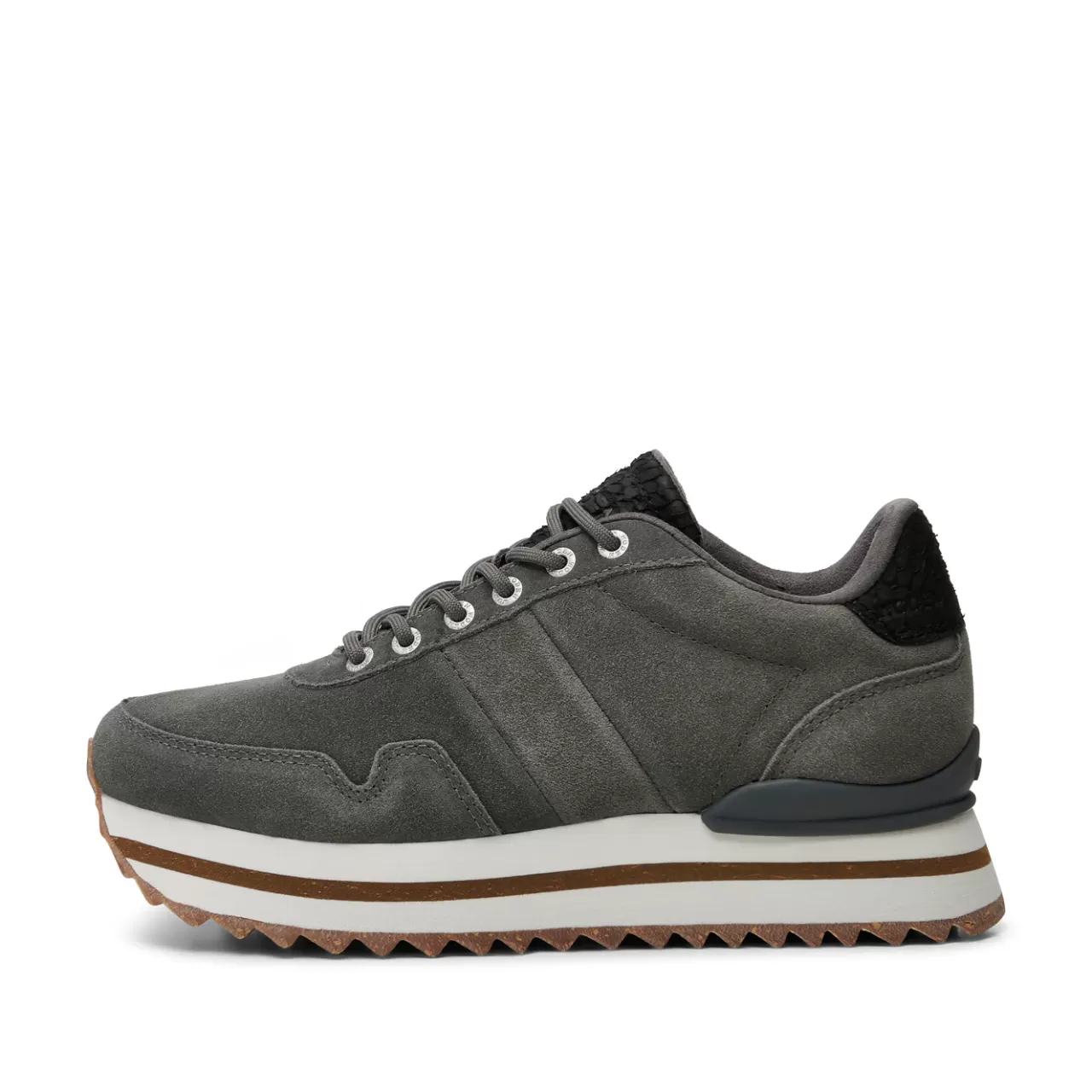 Online WODEN Nora III Suede Plateau - Dark Grey DarkGrey