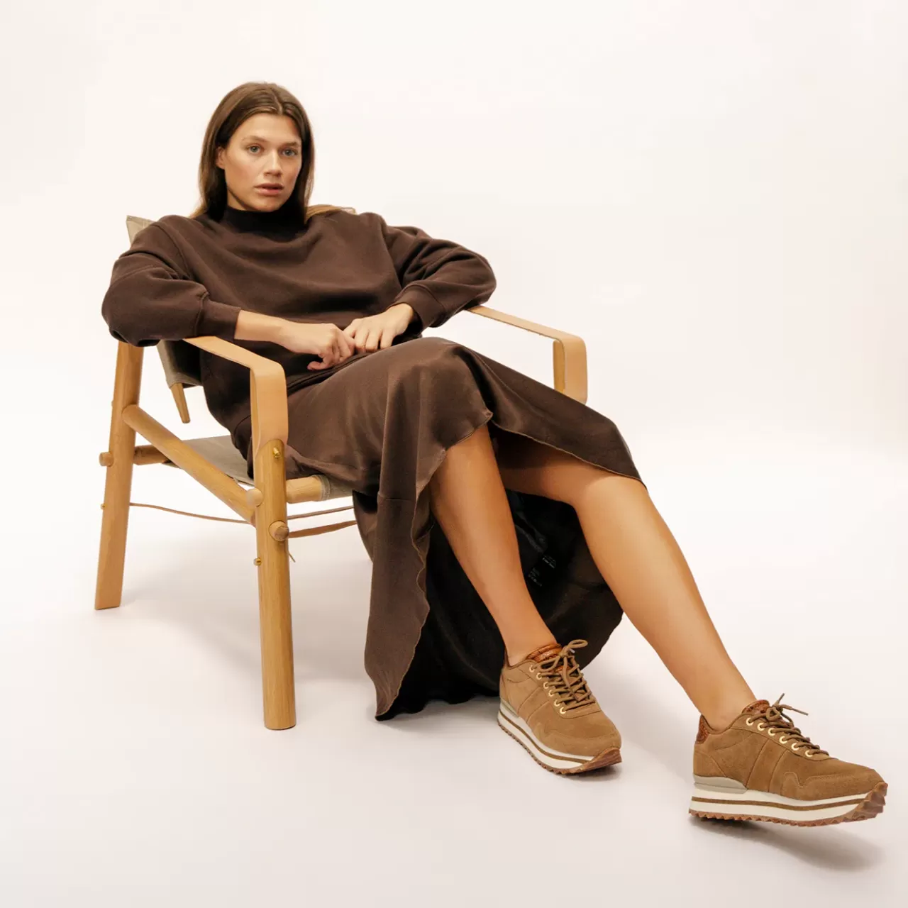 Flash Sale WODEN Nora III Suede Plateau - Latte
