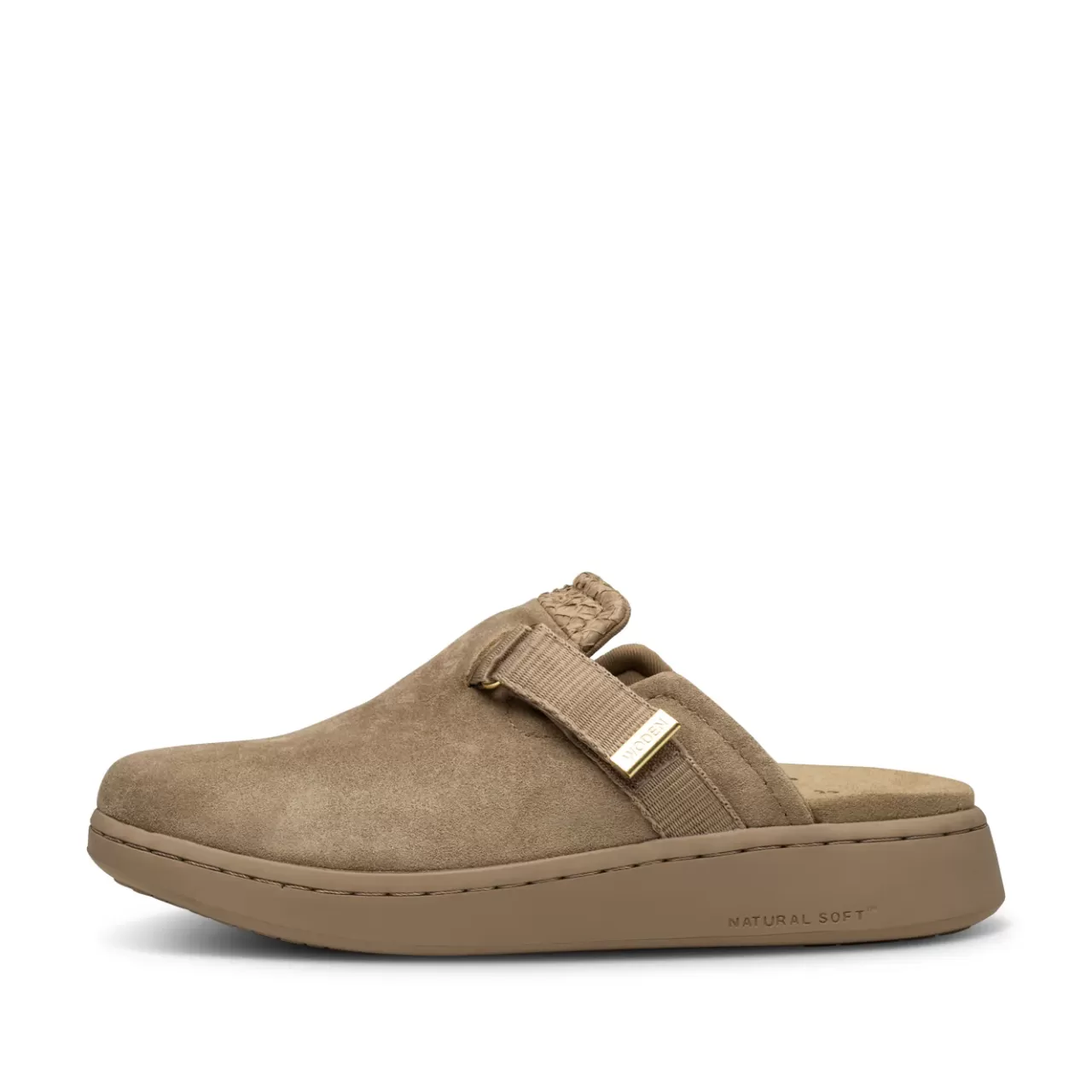 Clearance WODEN Vega Clog Suede - Silver Mink SilverMink