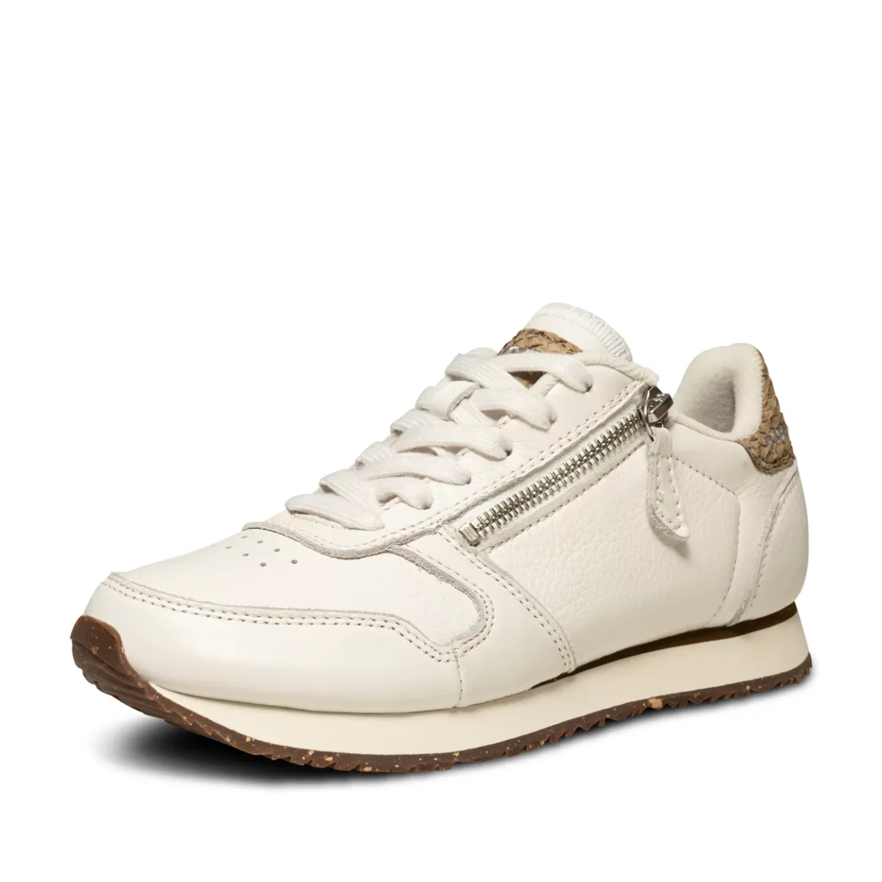 Shop WODEN Ydun Leather Zipper - Blanc de Blanc BlancdeBlanc