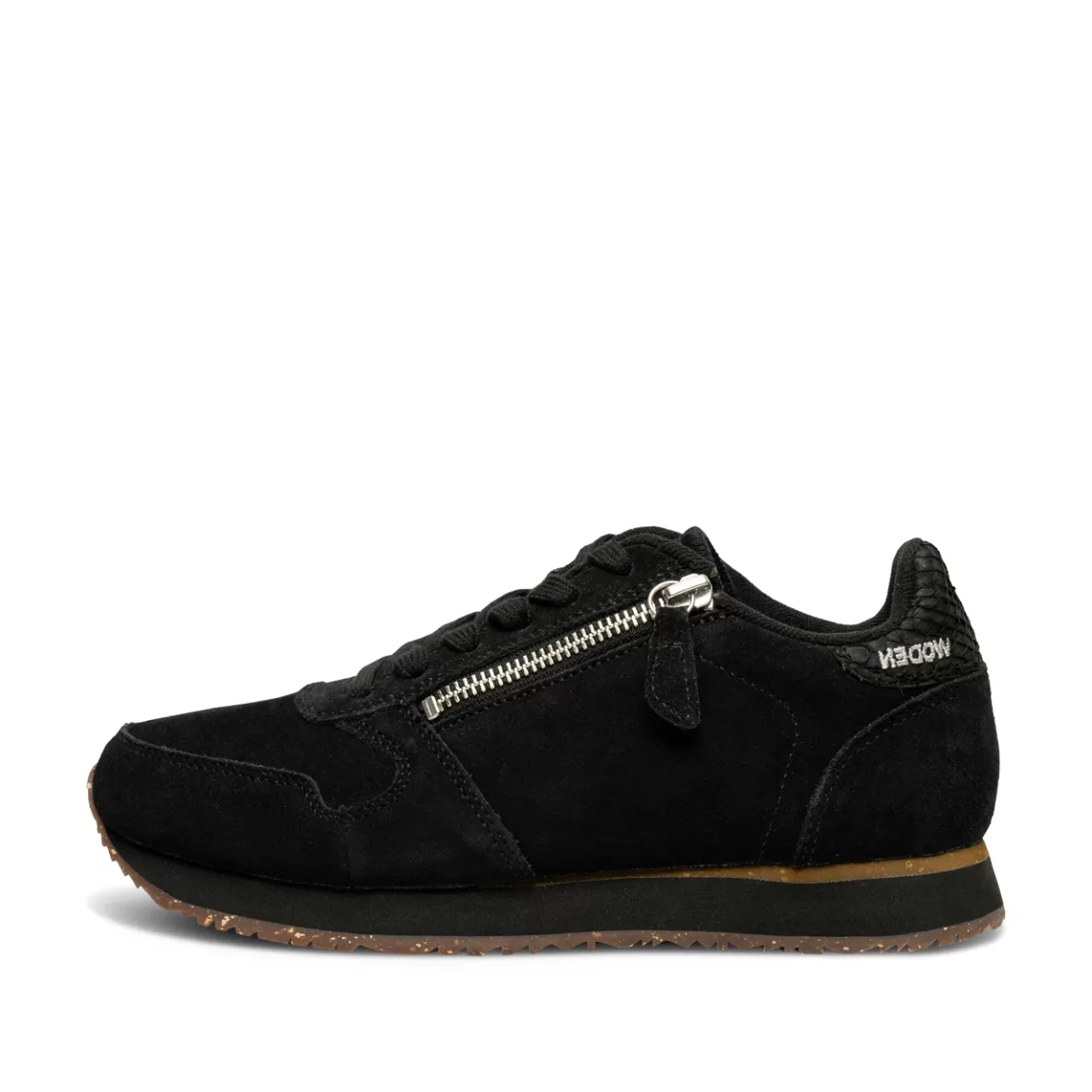 Cheap WODEN Ydun Suede Zipper - Black